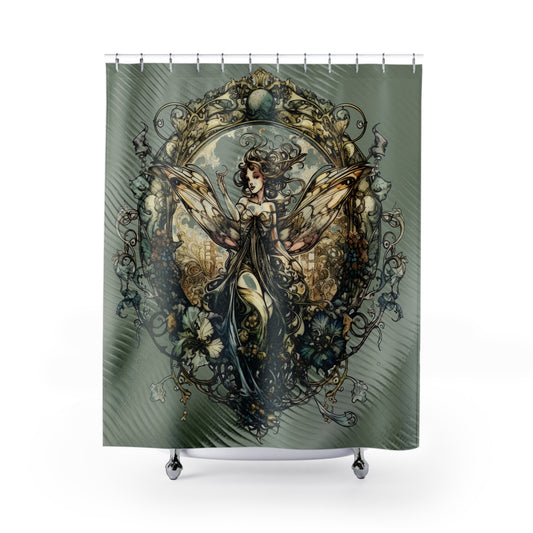 Gothic - Grundge Goddess - Shower Curtain - Home Decor, Bathroom Decor 71"  x 74"