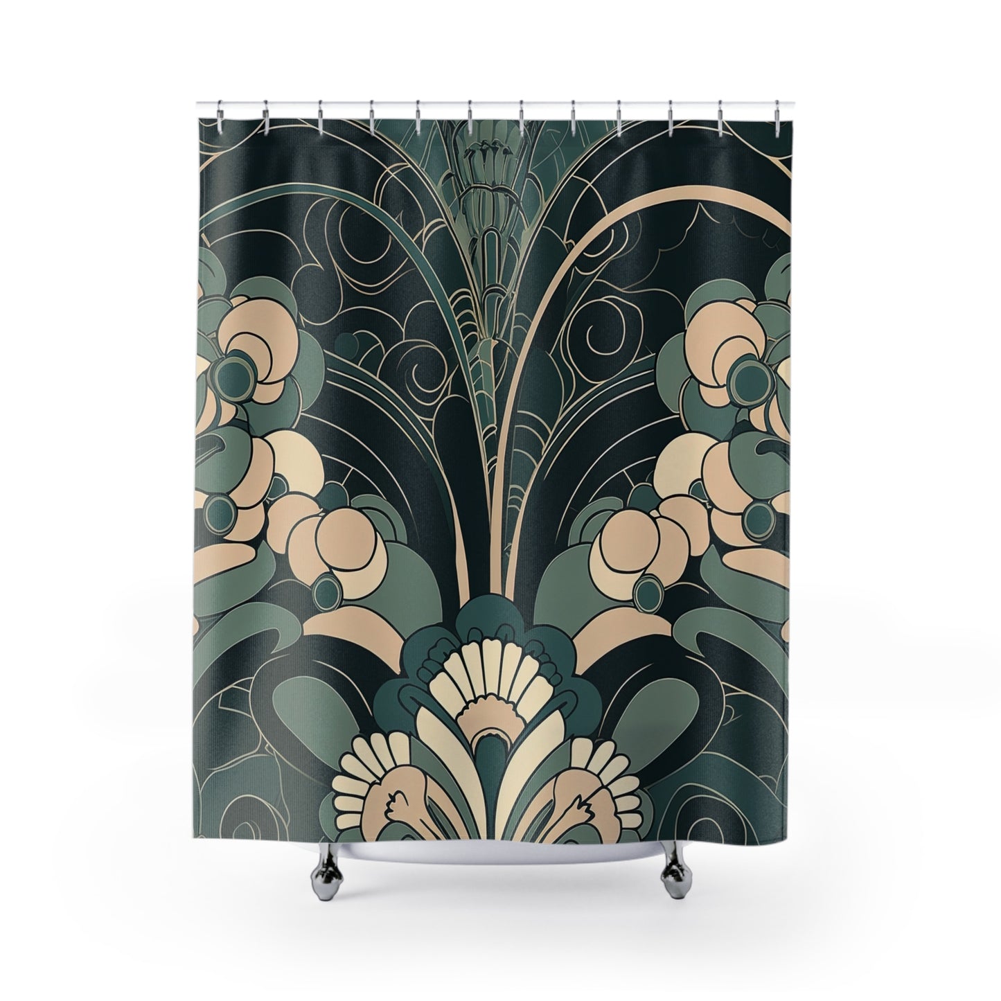 Art Deco Shower Curtain - Home Decor Bathroom Decor