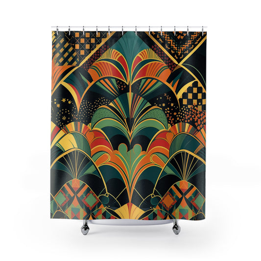 ART DECO Shower Curtain - Home Decor, Bathroom Decor