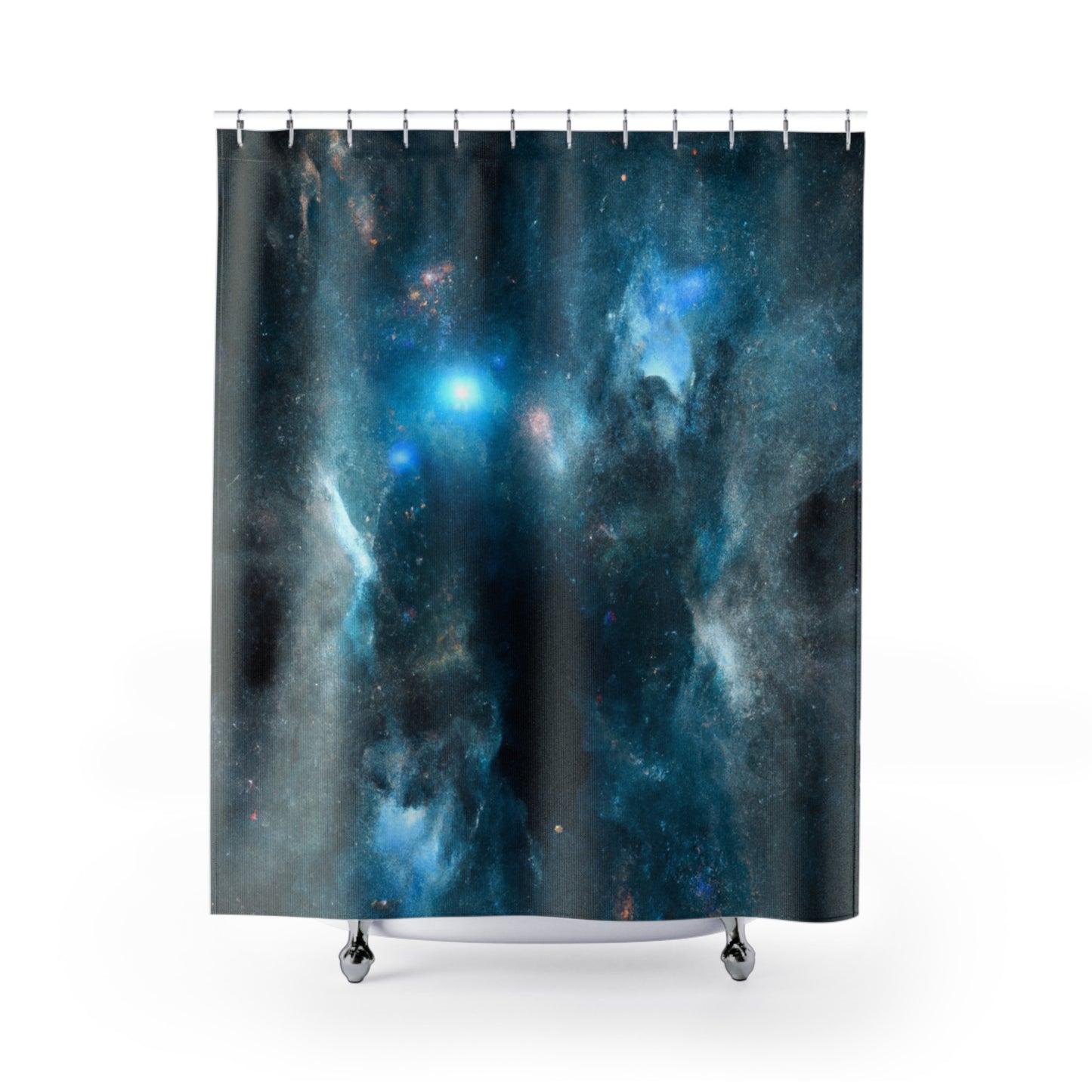 Space Nebula Stars Night Sky - Shower Curtain - Home Decor Bathroom Decor