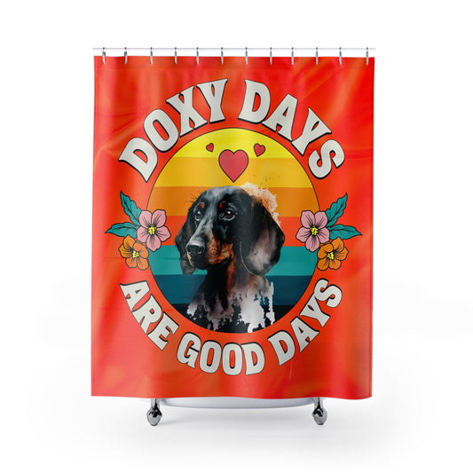 Cute DOXIE DAYS - SHOWER CURTAIN - Home Decor, Bathroom Decor